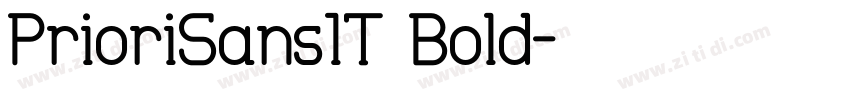 PrioriSans0T Bold字体转换